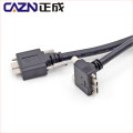 Línea de cámara industrial 2 3 5M línea de cámara Tornillos USB fijo micro B Codo en ángulo recto Cable de datos USB3.0